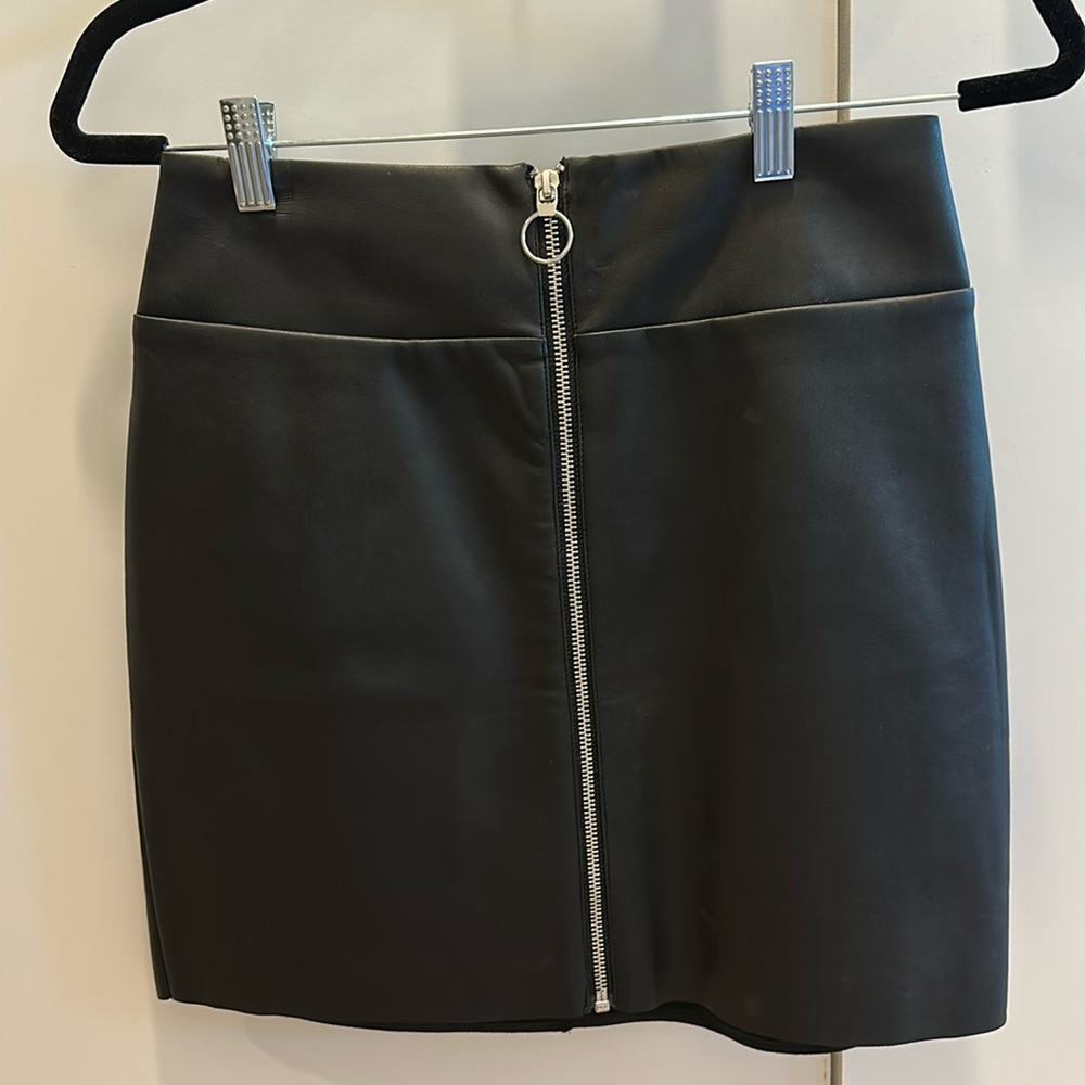 Express faux leather skirt